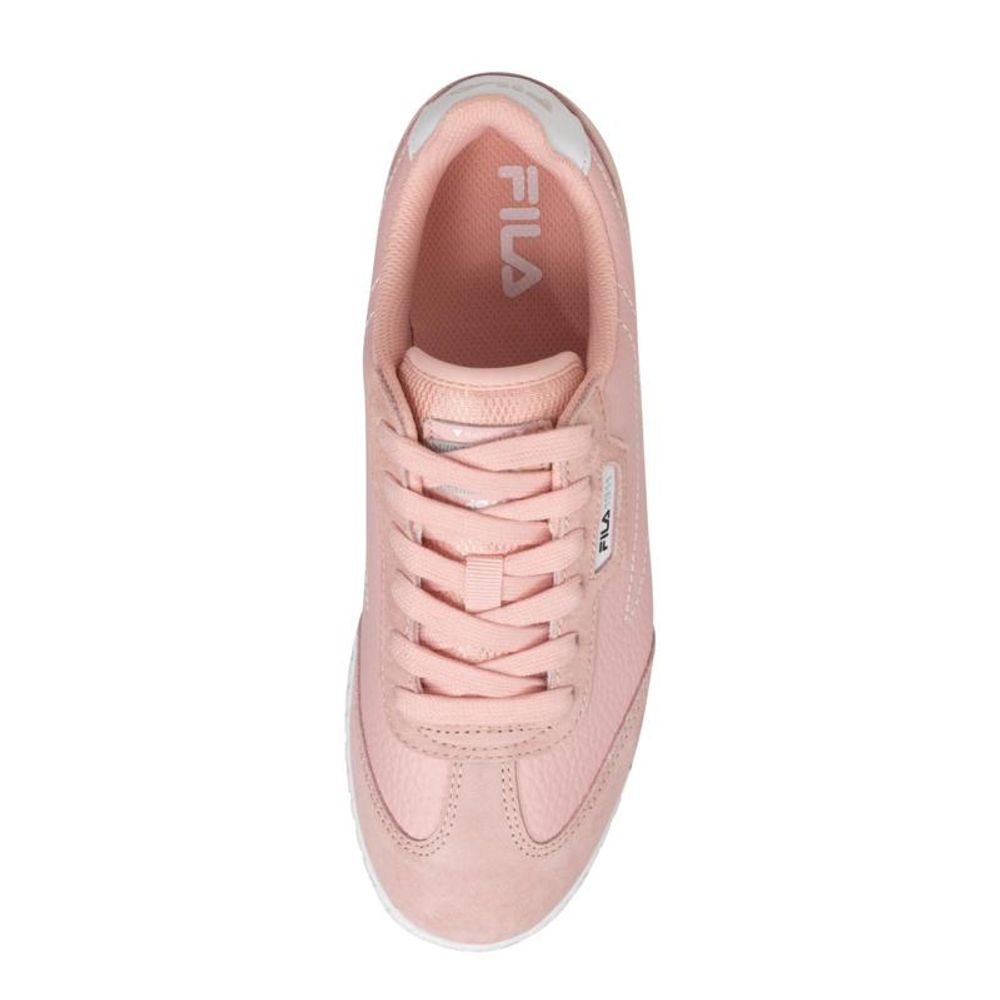 Fila Pink Leather Low Top Sneakers