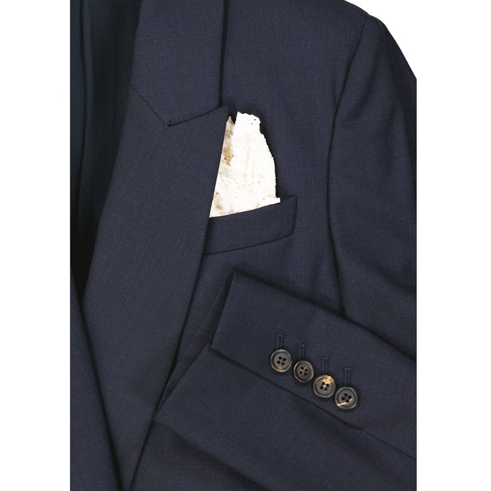 Brunello Cucinelli Blue Virgin Wool Blazer