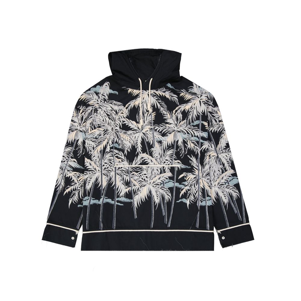 Palm Angels Black Cotton Shell Jacket