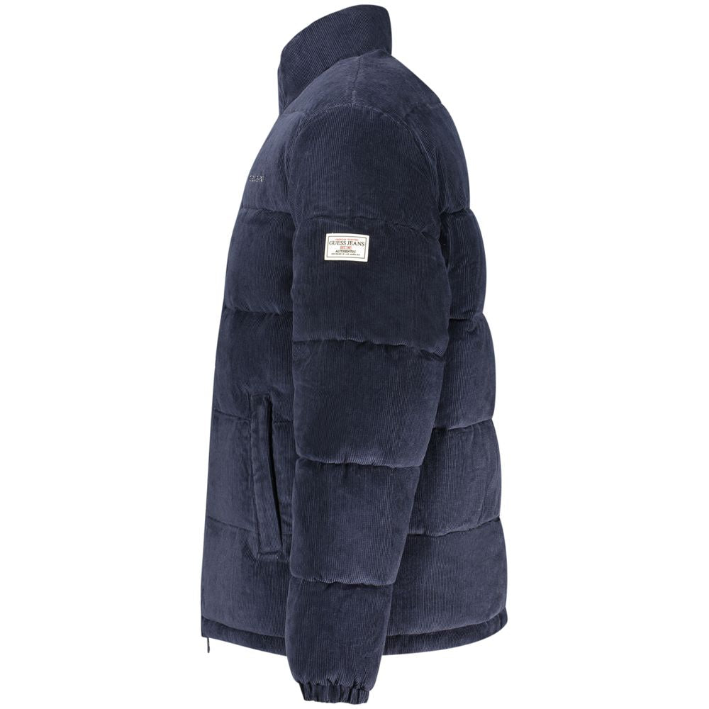 Guess Jeans Blue Polyester Men's Jacket