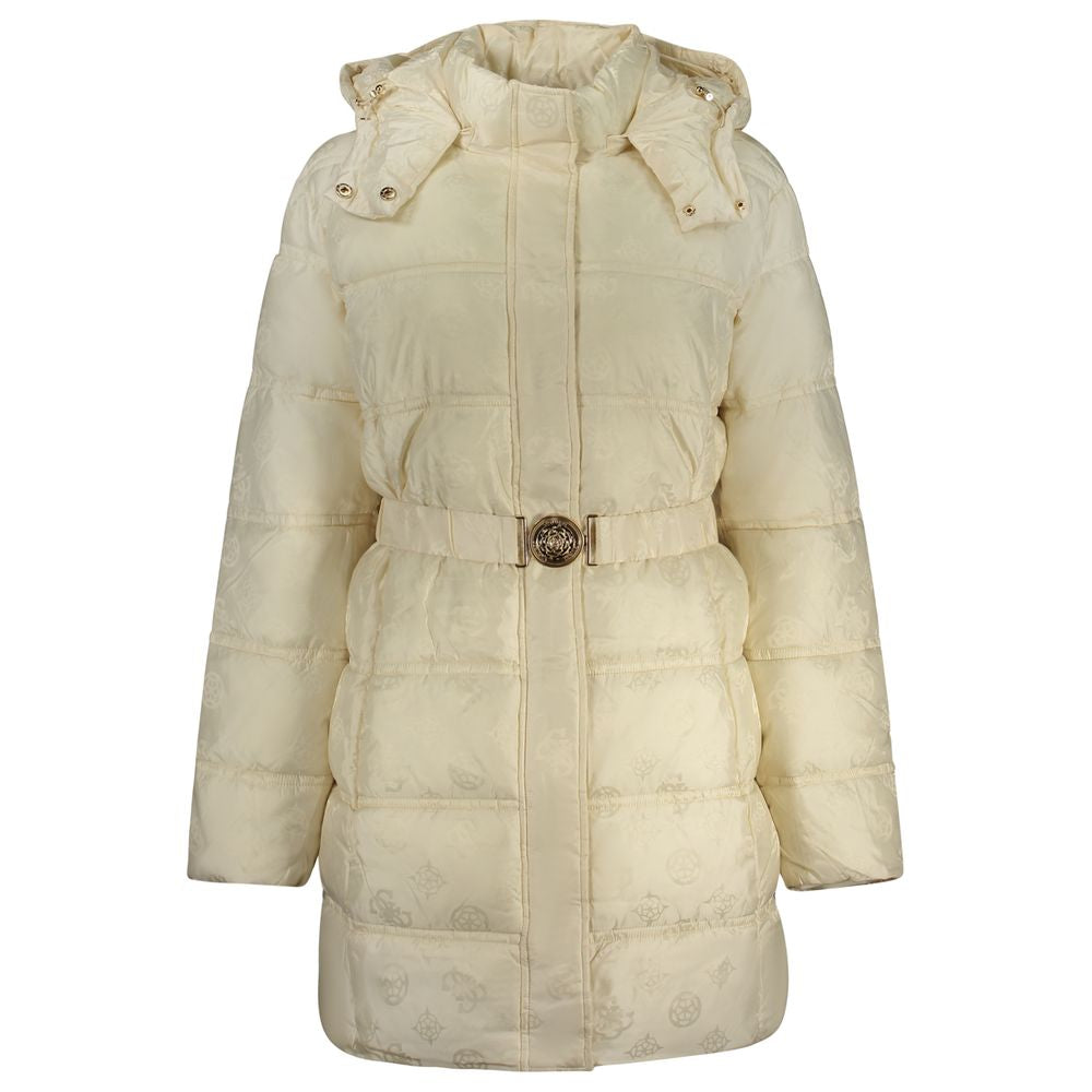 Guess Jeans Beige Poliammide Women's Jacket