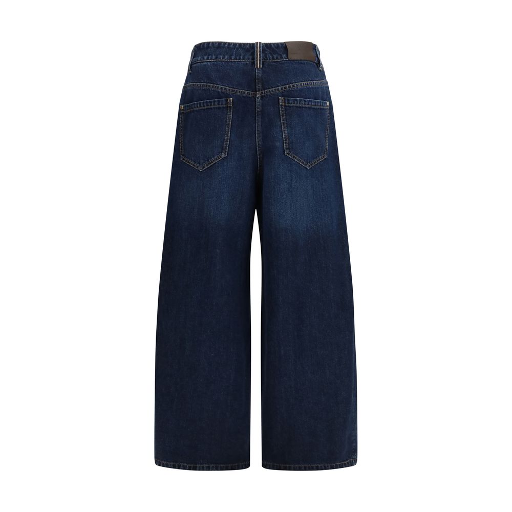 Brunello Cucinelli Blue Cotton Jeans Denim