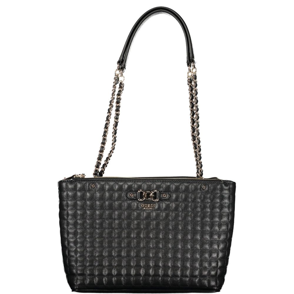 Guess Jeans Nero Poliuretano Women Handbag
