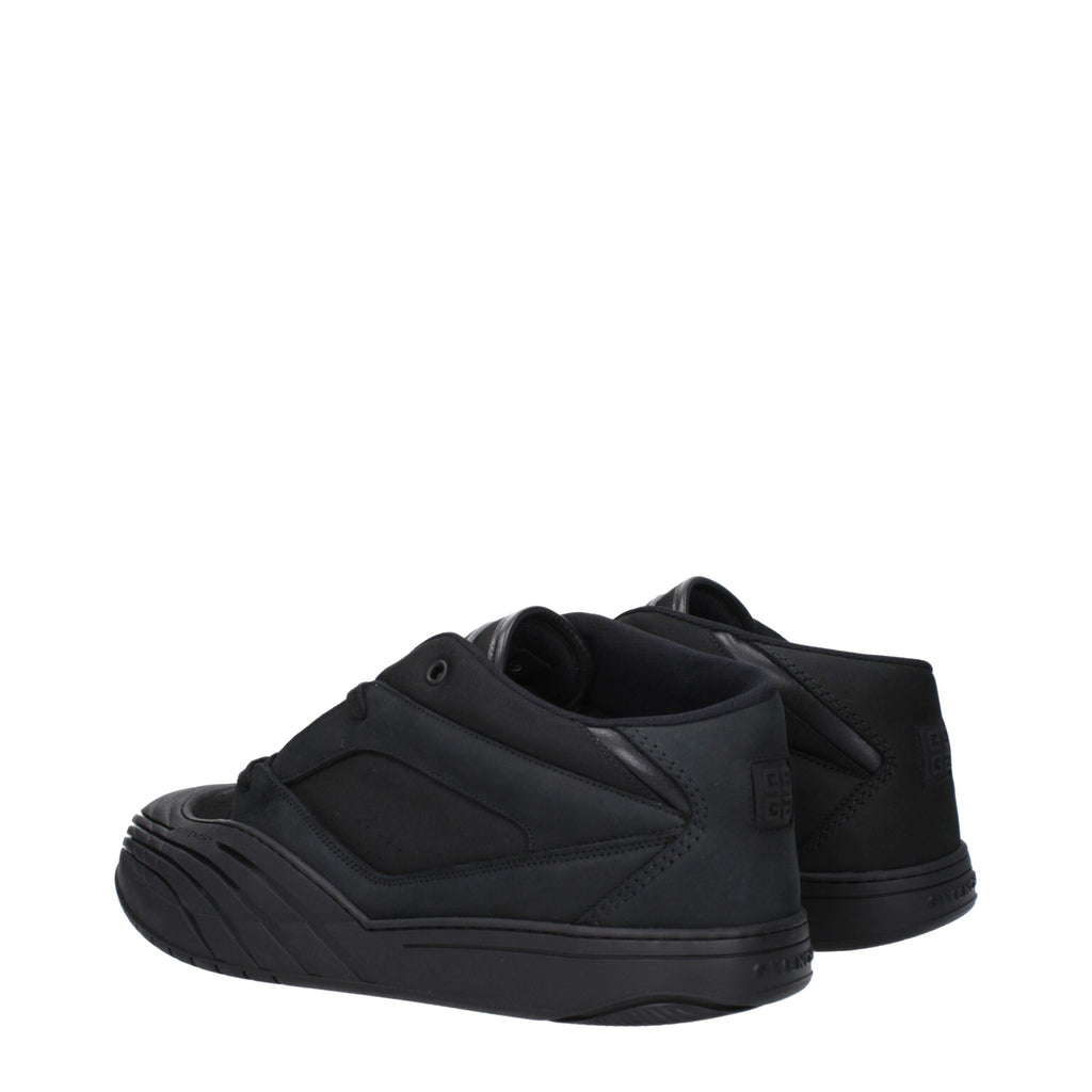 Givenchy Black Fabric Low Top Sneakers