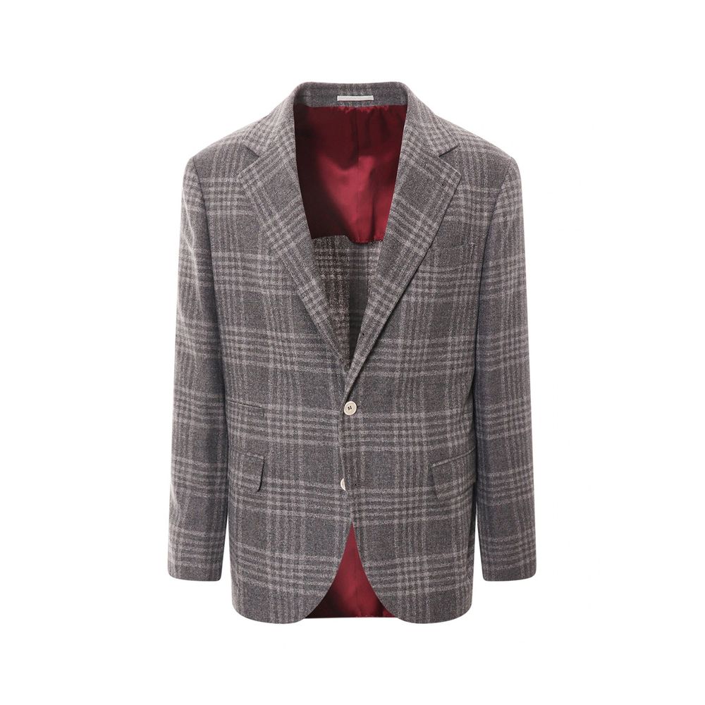Brunello Cucinelli Gray Cashmere Blazer