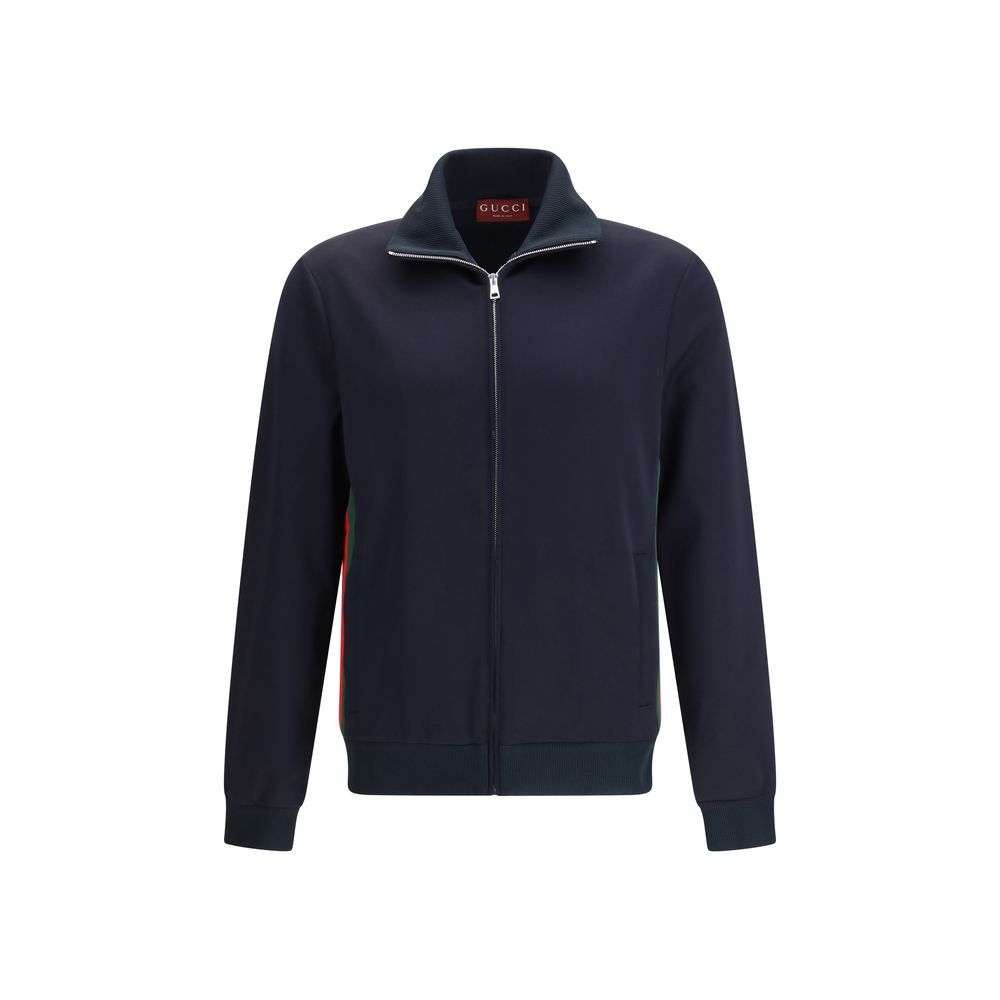 Gucci Blue Polyester Shell Jacket