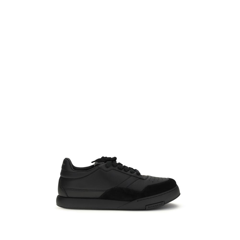 Givenchy Black Calf Leather Bos Taurus Low Top Sneakers