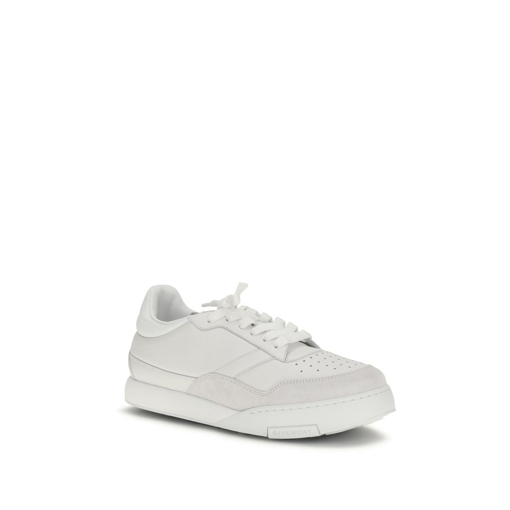 Givenchy White Calf Leather Bos Taurus Low Top Sneakers