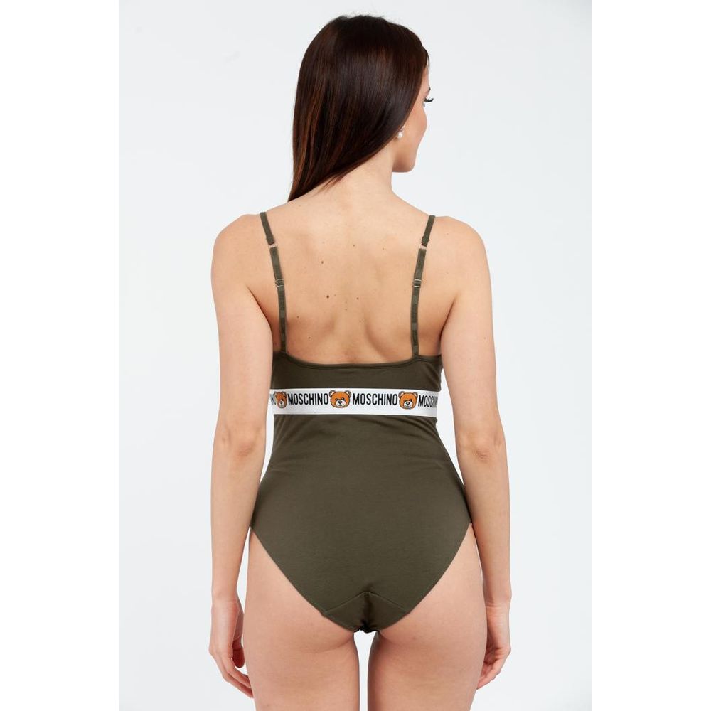 Moschino Bicolor Cotton Bodysuit