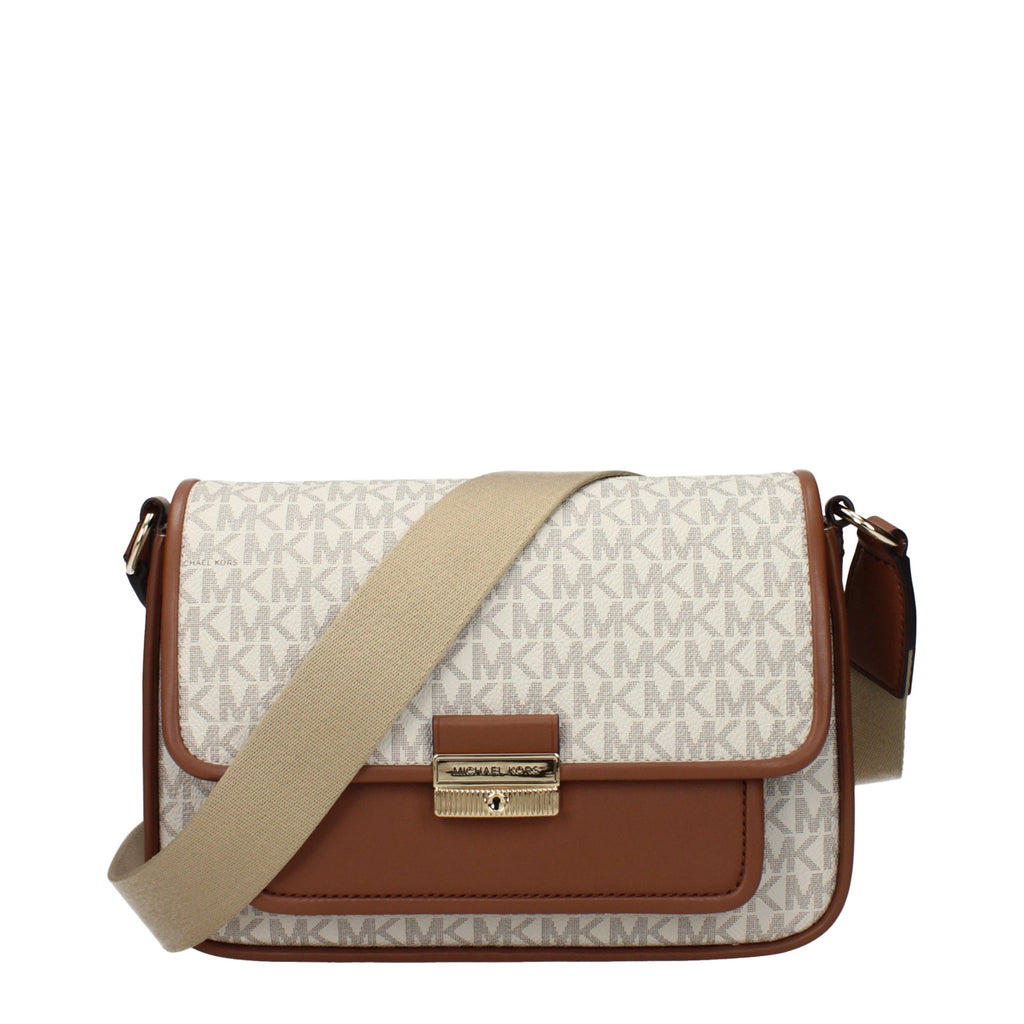Michael Kors Beige Fabric Crossbody Bag