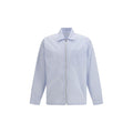 Prada Blue Polyamide Pattern Shirt