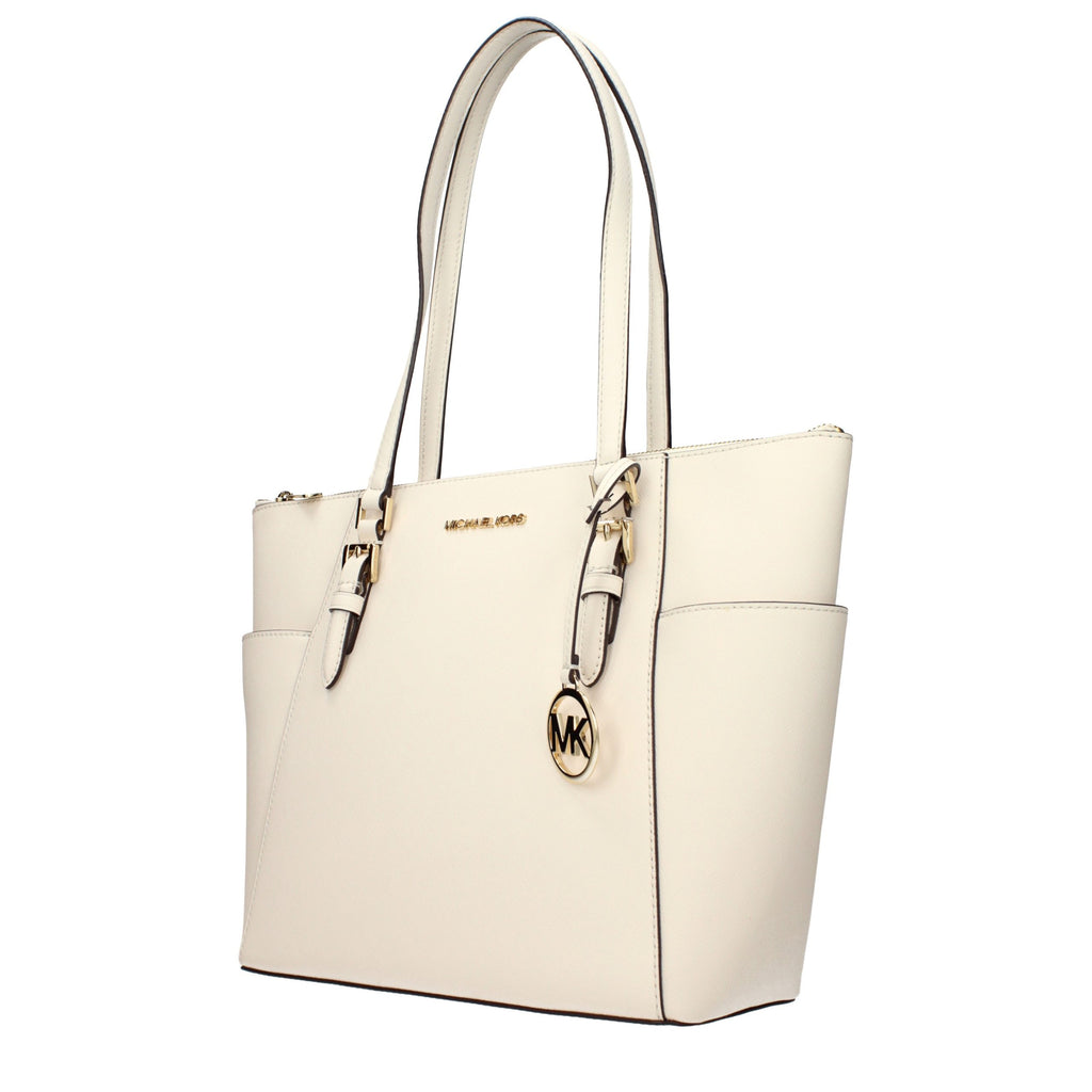 Michael Kors Beige Leather Shoulder Bag