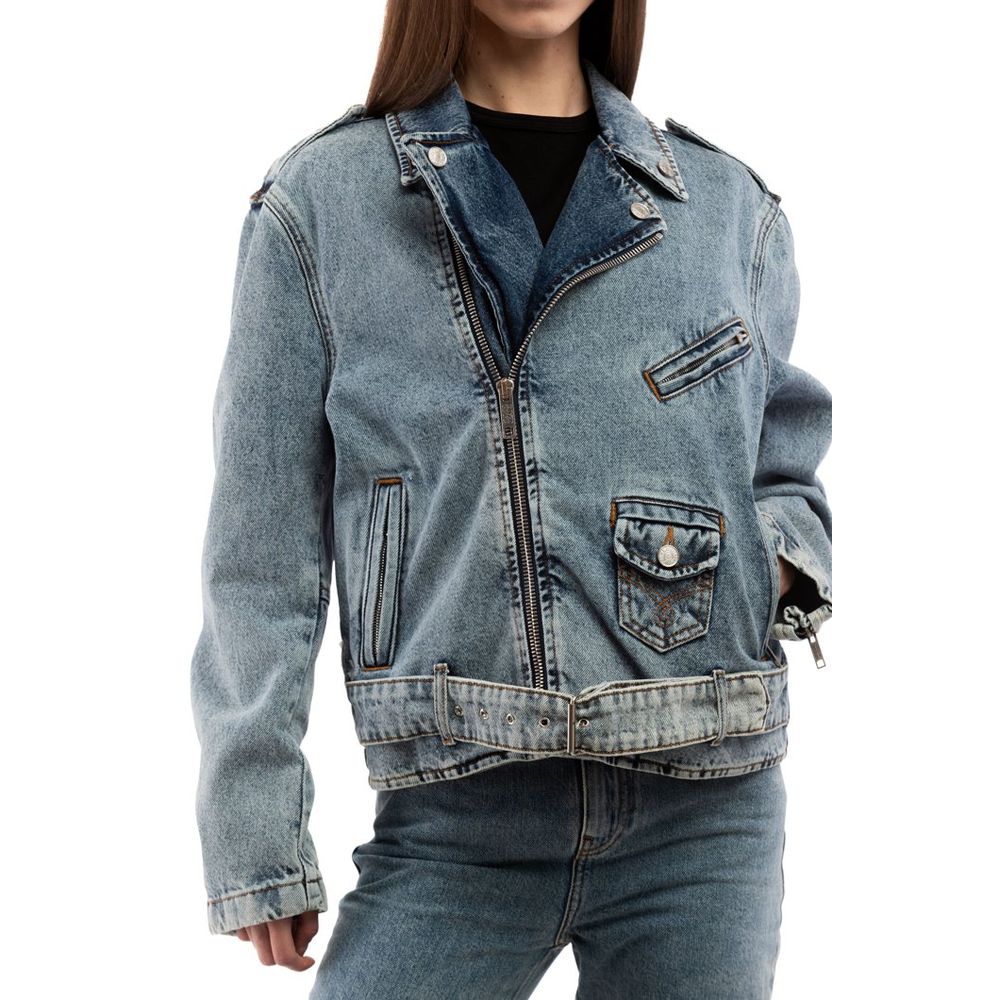 Moschino Multicolor Cotton Denim Jacket