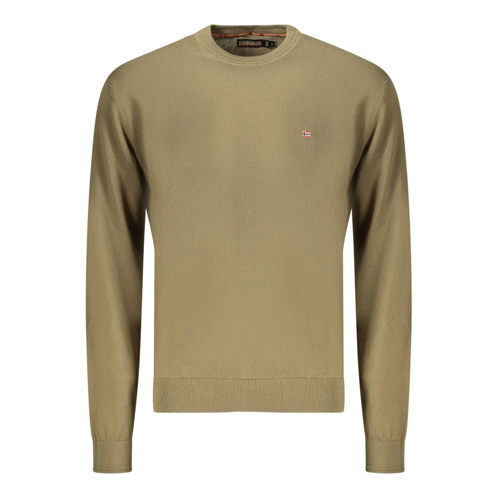 Napapijri Verde Cotton Men's Long-Sleeve Shirt