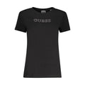 Guess Jeans Black Cotton Women T-Shirt