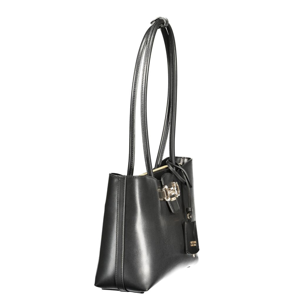 Guess Jeans Nero Poliuretano Woman Handbag