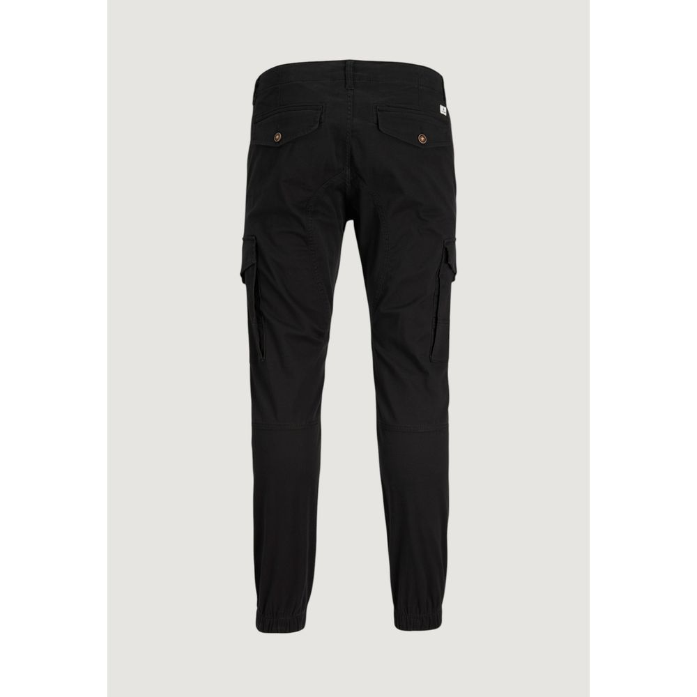 Jack Jones Black Cotton Skinny Pants