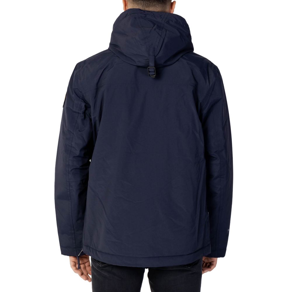 Napapijri Blue Polyester Shell Jacket