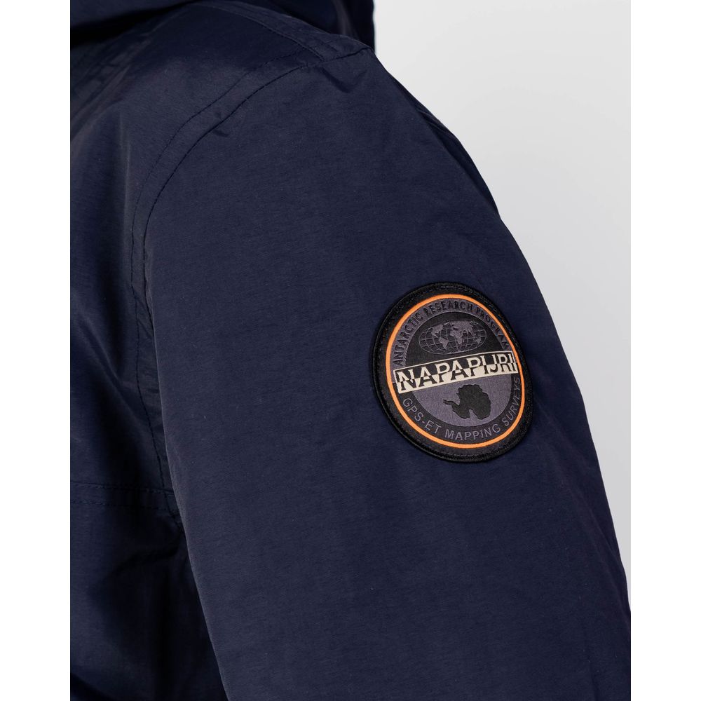 Napapijri Blue Polyester Shell Jacket