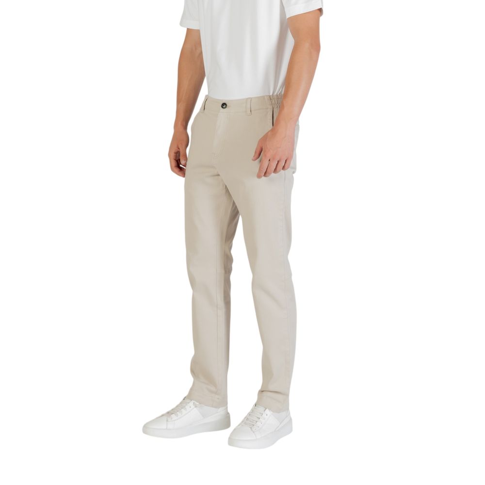 Hugo Boss Beige Polyester Casual Pants
