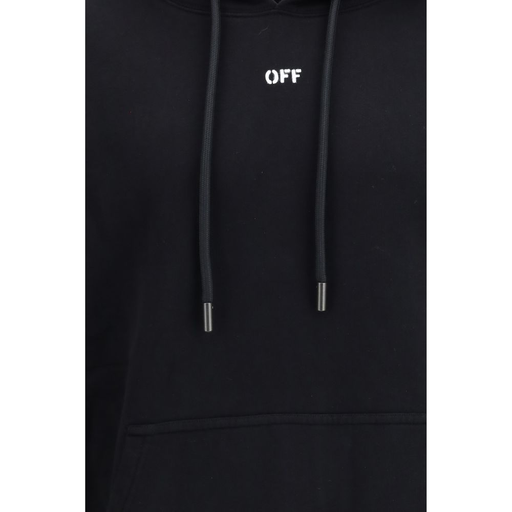Off-White Black Cotton Sweatshirt