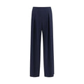 Max Mara Pure Blue Silk Casual Pants