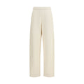 Max Mara Pure Beige Cotton Casual Pants