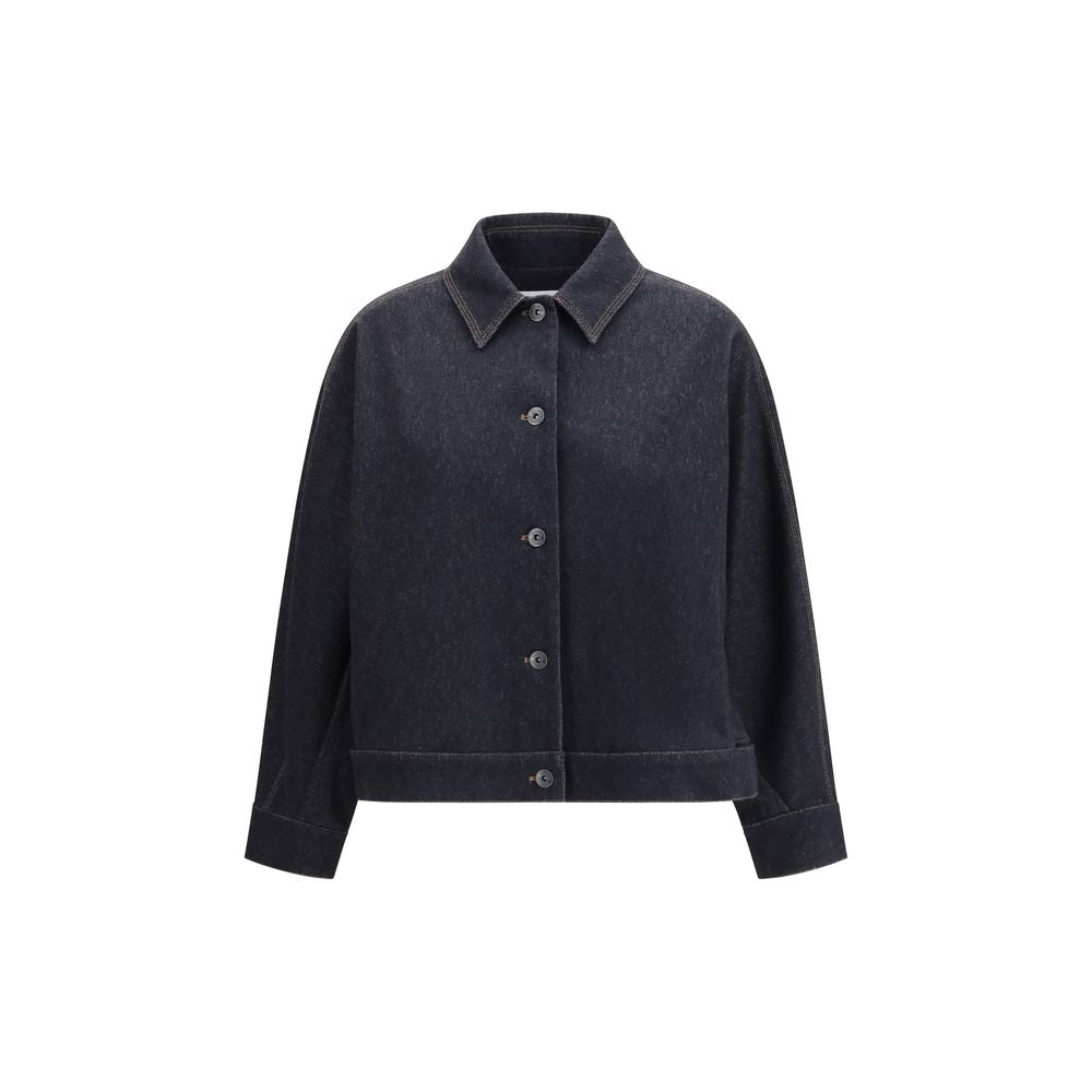 Max Mara Pure Blue Cotton Denim Jacket