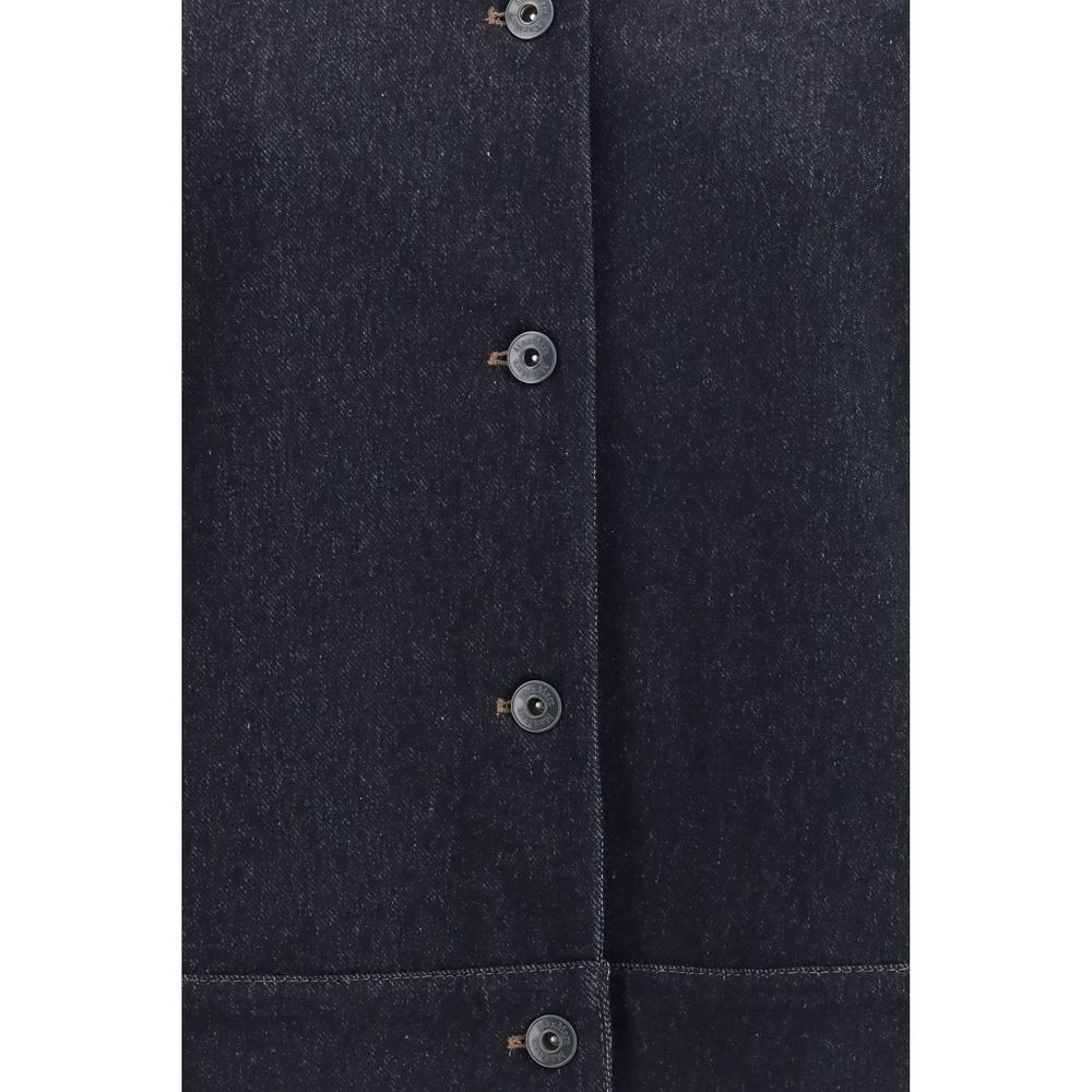 Max Mara Pure Blue Cotton Denim Jacket
