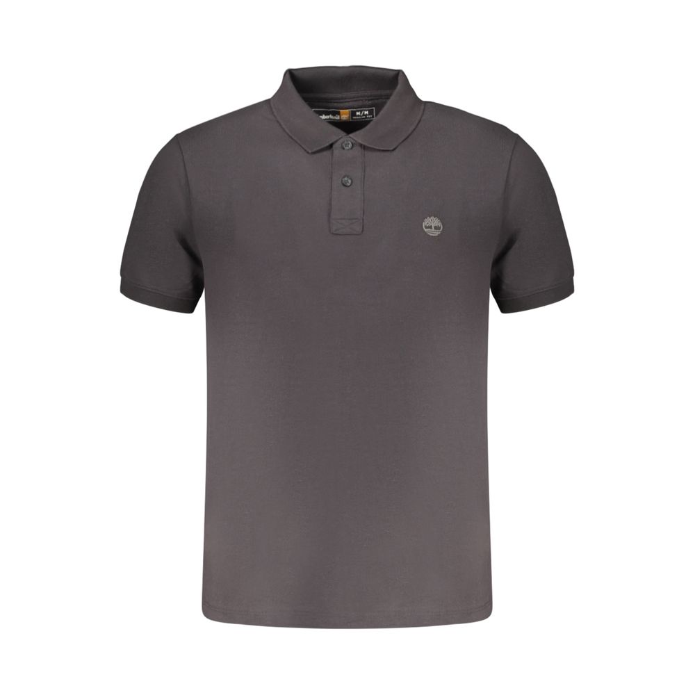 Timberland Black Cotton Men Polo Shirt