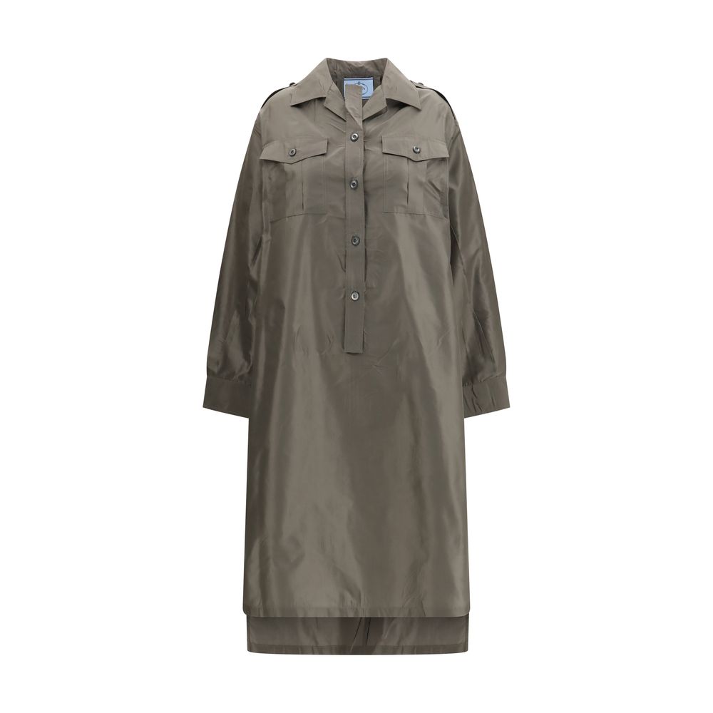 Prada Bicolor Silk Casual Dress