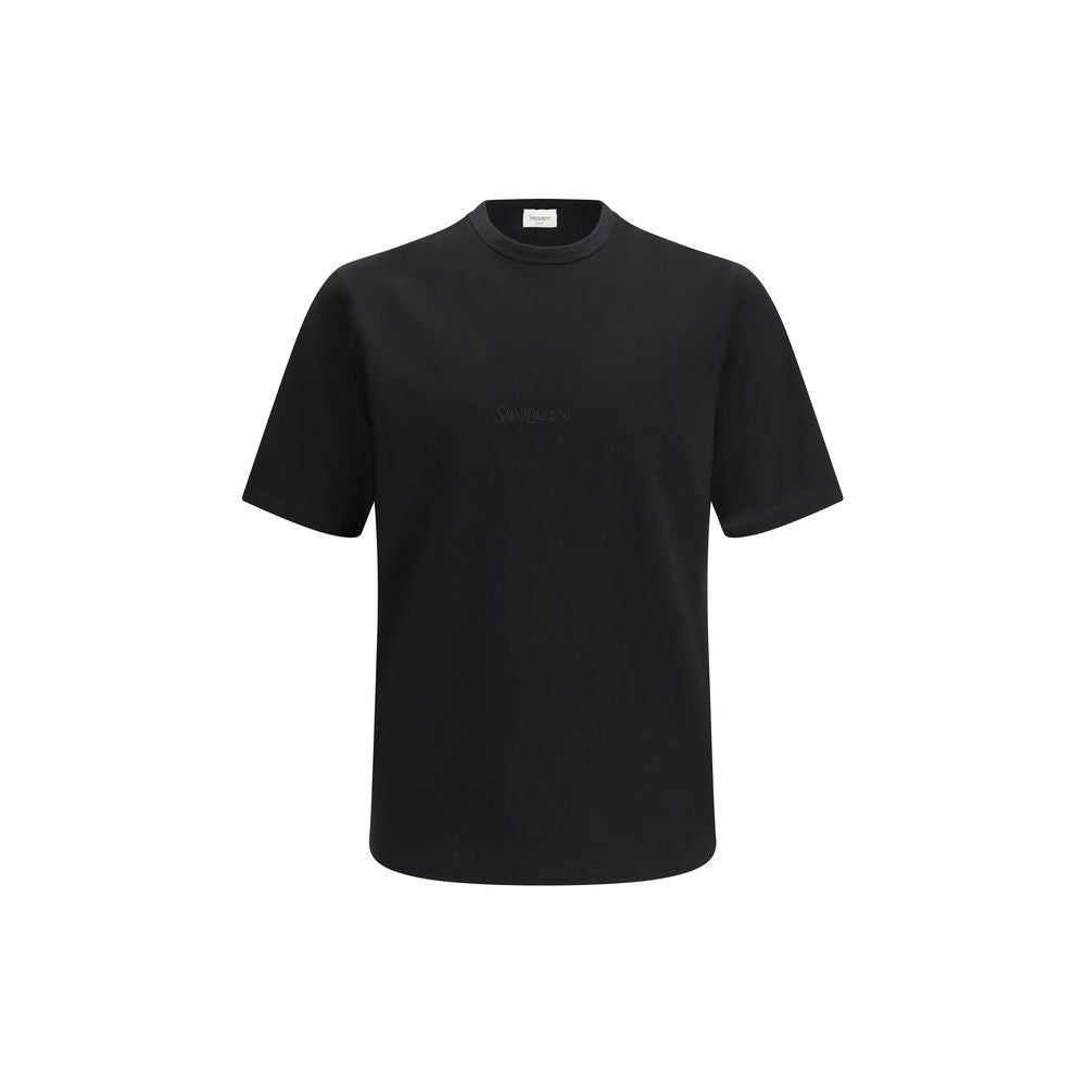 Saint Laurent Black Cotton T-Shirt