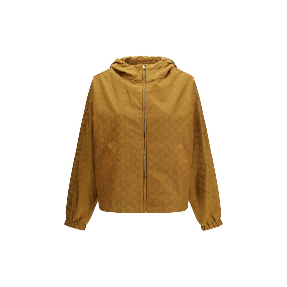 Gucci Beige Nylon Shell Jacket