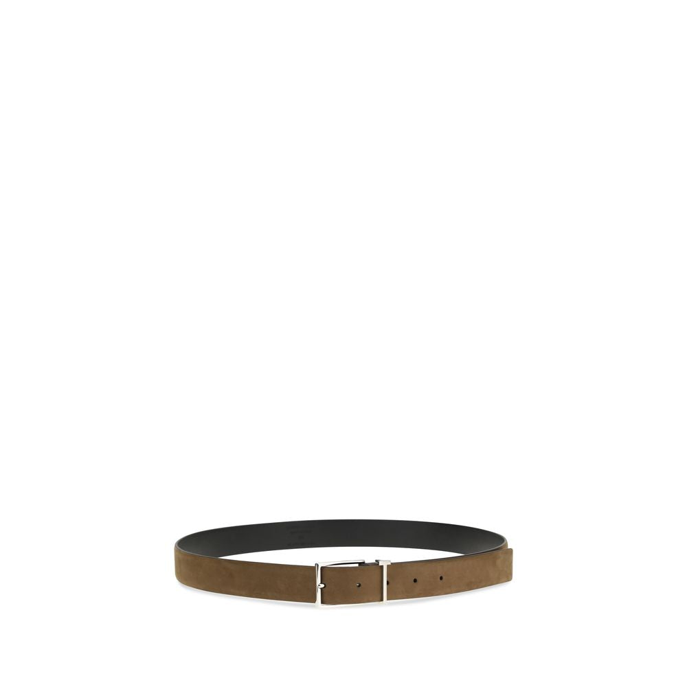 Tom Ford Brown Calf Leather Bos Taurus Regular Belt