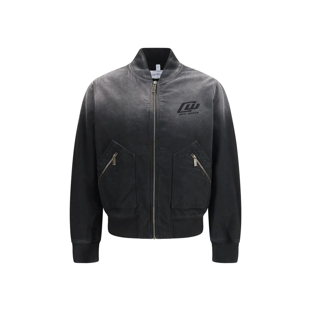 Off-White Black Cotton Bomber