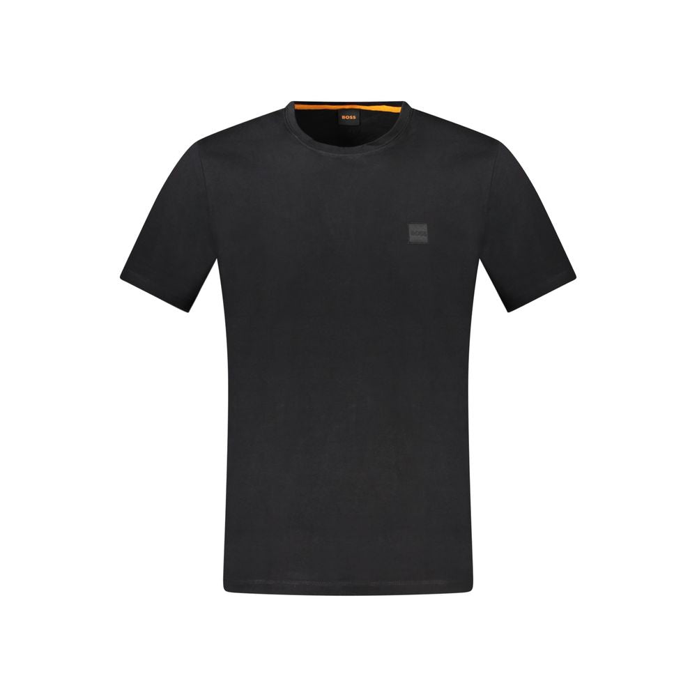 Hugo Boss Black Cotton Men T-Shirt