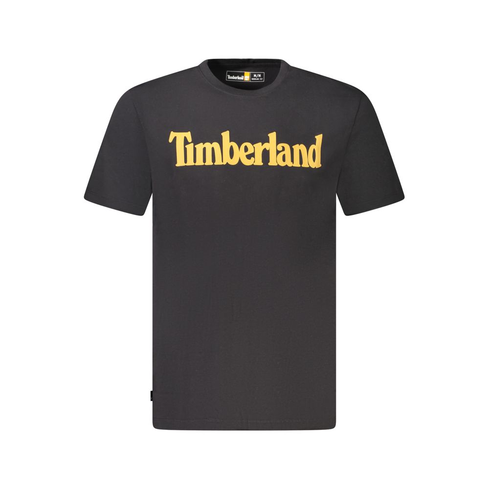 Timberland Black Organic Cotton Men T-Shirt
