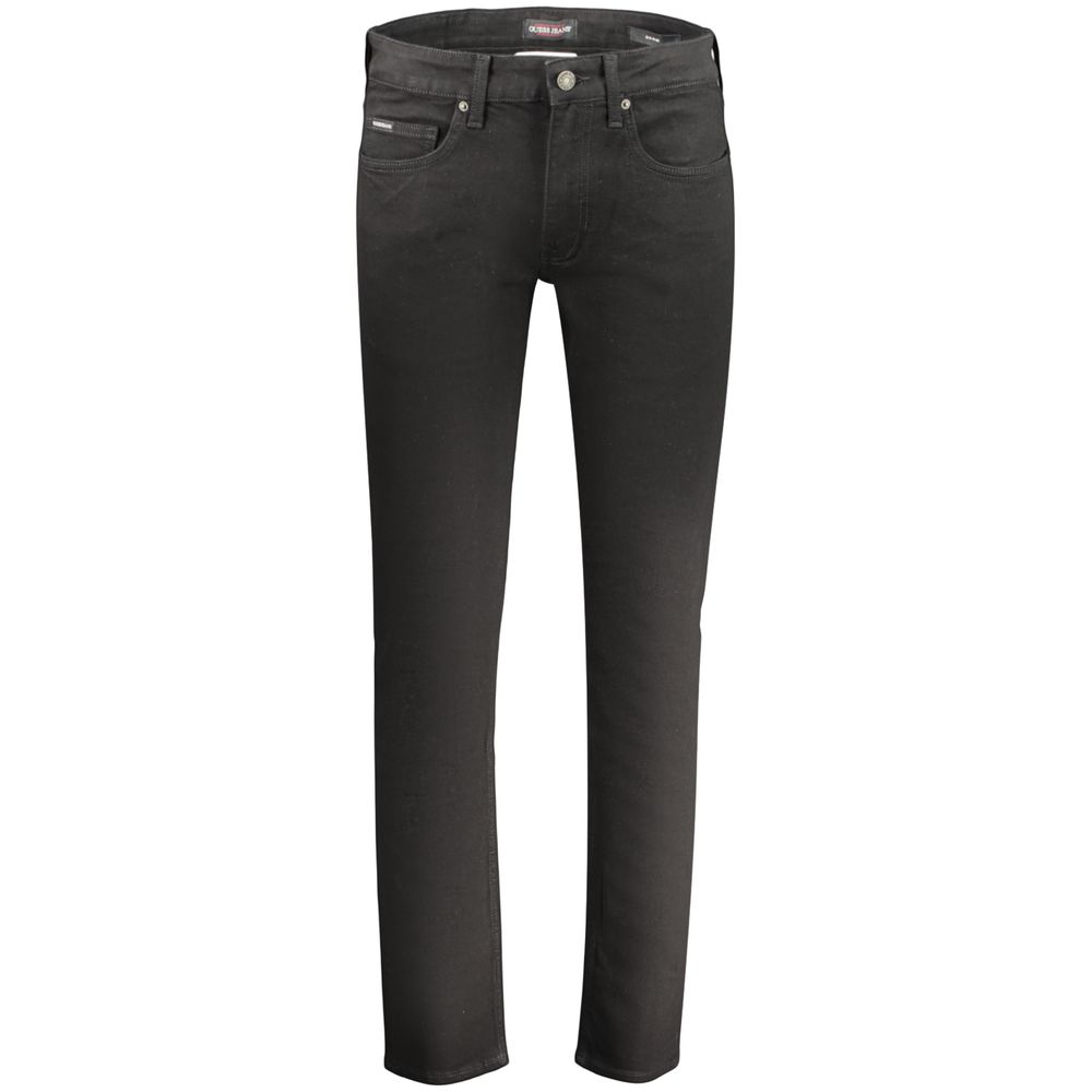 Guess Jeans Black Cotton Mens Jeans