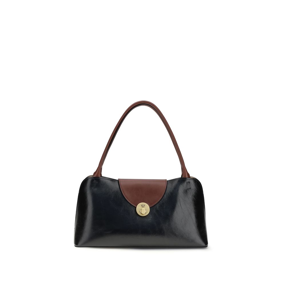 Versace Black Calf Leather Bos Taurus Shoulder Bag