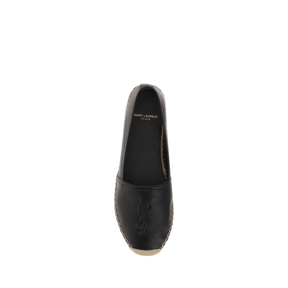 Saint Laurent Black Lamb Ovis Aries Espadrilles