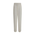 Max Mara White Linen Casual Pants