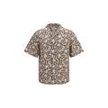 Prada Brown Cotton Pattern Shirt