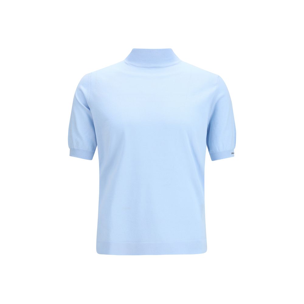 Prada Blue Cotton Sweatshirt