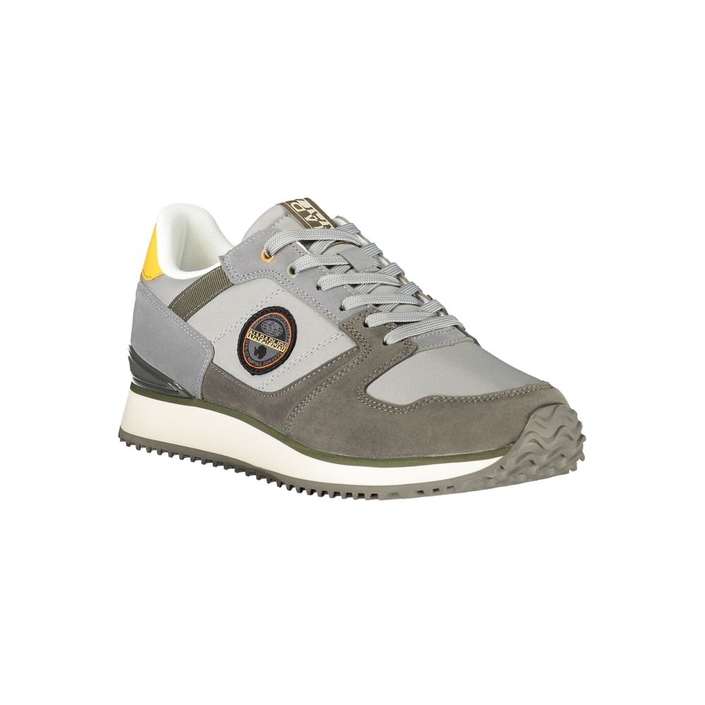 Napapijri Gray Polyester Men's Sneaker