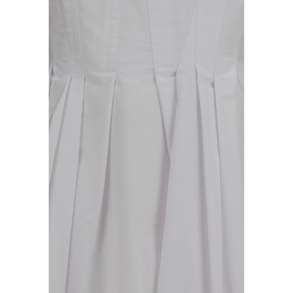 Max Mara White Cotton Casual Dress