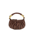 Balmain Brown Calf Leather Bos Taurus Shoulder Bag