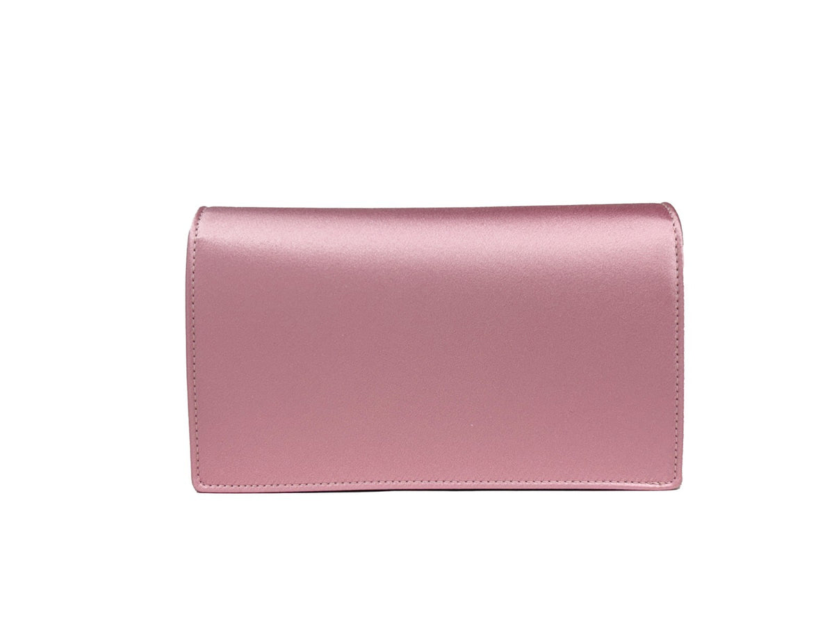 Versace Medusa Crystal Satin Mini Chain Crossbody Bag Purse
