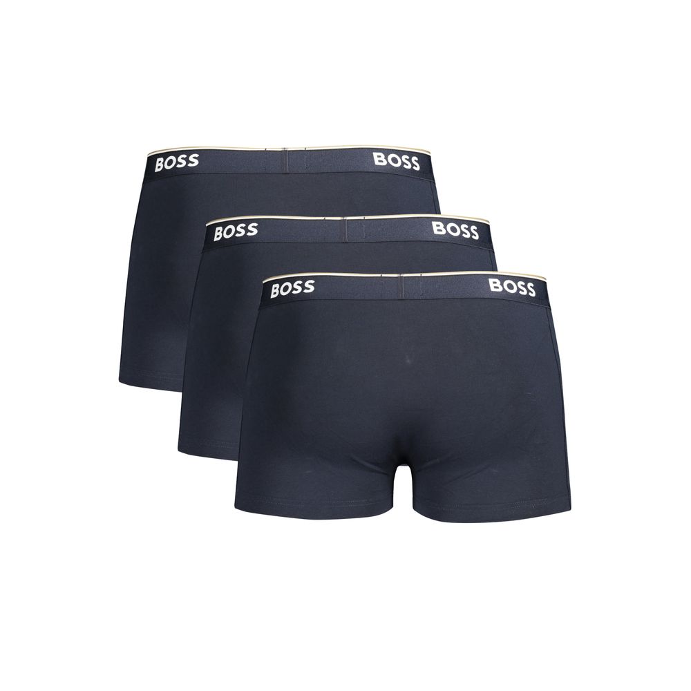 Hugo Boss Blu Cotton Men Boxer