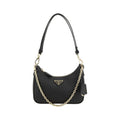 Prada Black Calf Leather Bos Taurus Shoulder Bag