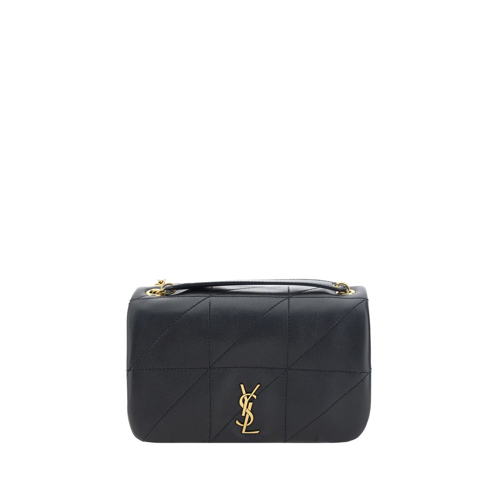 Saint Laurent Black Lamb Ovis Aries Shoulder Bag